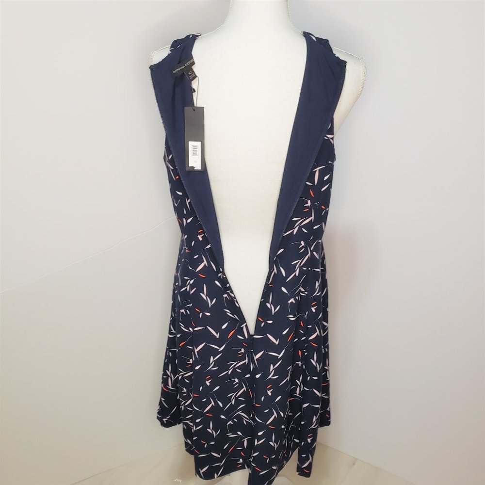 NWT Banana Republic Blue Sleeveless A-line Dress - Picture 5 of 6